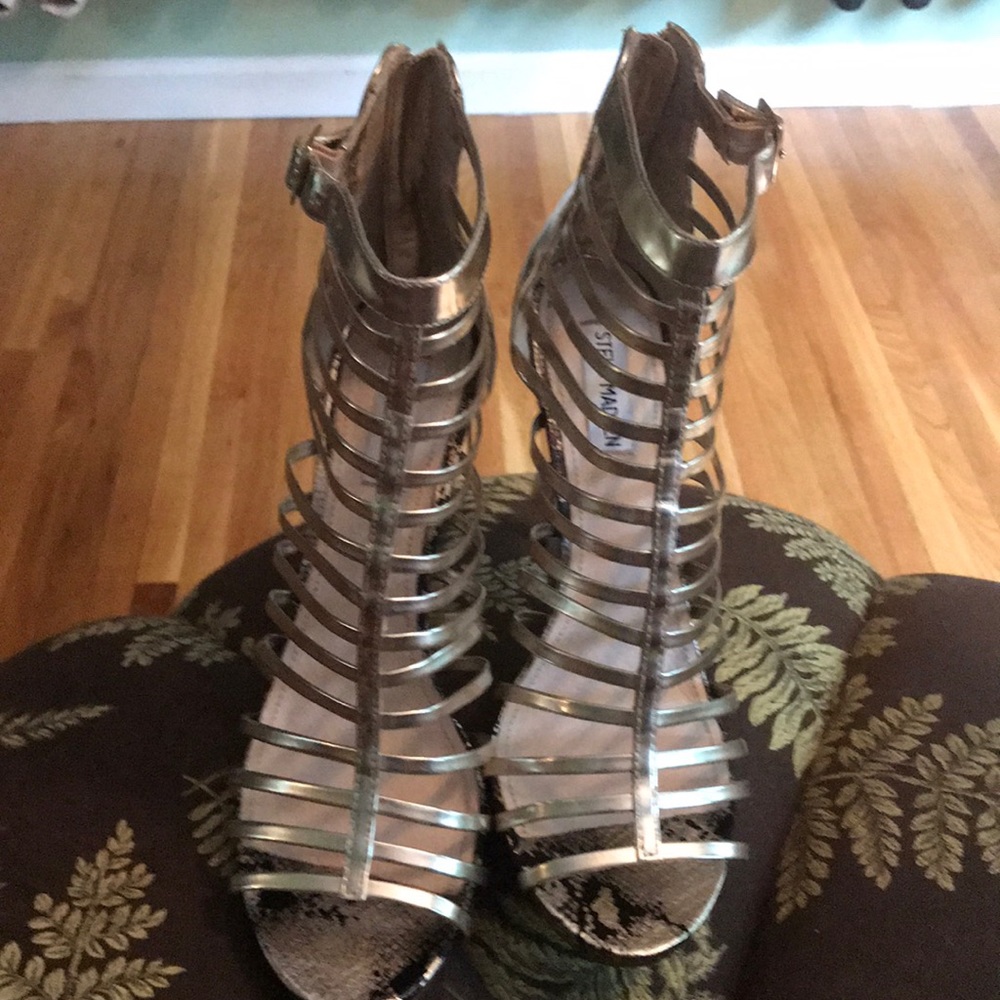 Steve Madden Marnee strappy gladiator python boot - Picture 3 of 4